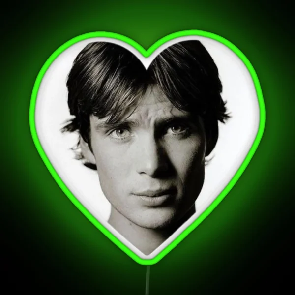 Cillian Murphy Heart RGB Neon Sign