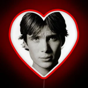 Cillian Murphy Heart RGB Neon Sign