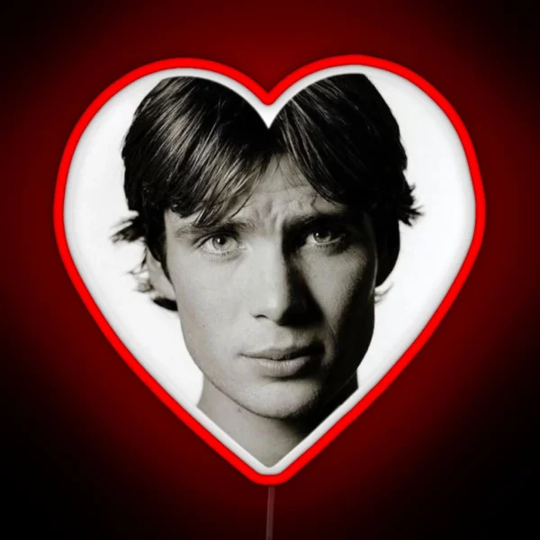 Cillian Murphy Heart RGB Neon Sign