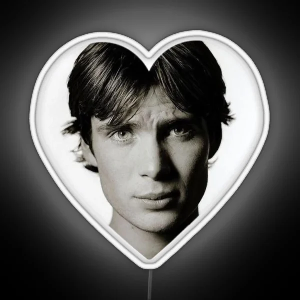 Cillian Murphy Heart RGB Neon Sign