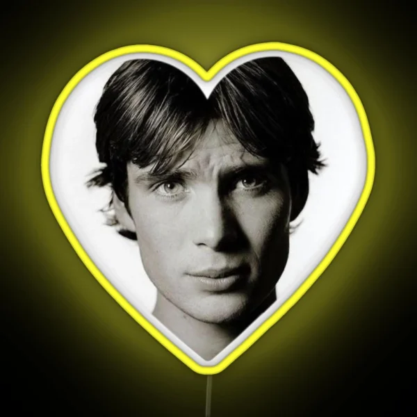 Cillian Murphy Heart RGB Neon Sign