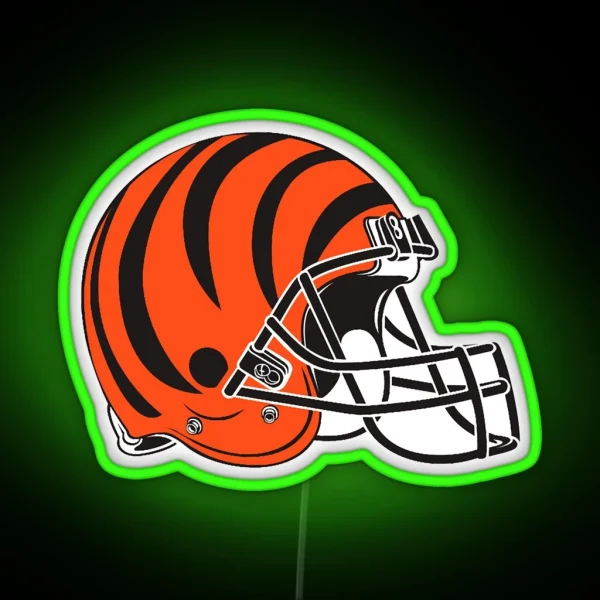 Cincinnati Bengals Helmet RGB Neon Sign