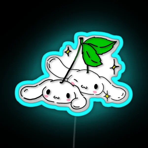 Cinnamo Roll Cherry RGB Neon Sign