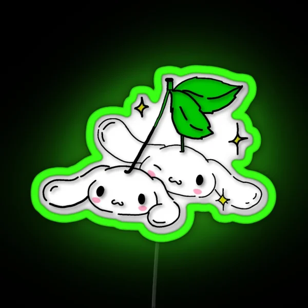 Cinnamo Roll Cherry RGB Neon Sign