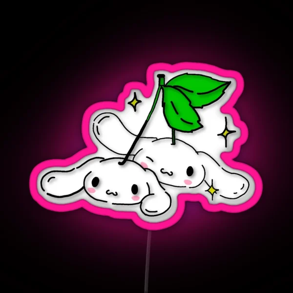 Cinnamo Roll Cherry RGB Neon Sign