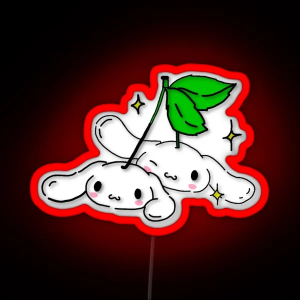 Cinnamo Roll Cherry RGB Neon Sign
