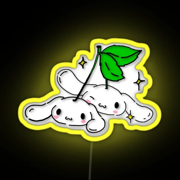 Cinnamo Roll Cherry RGB Neon Sign