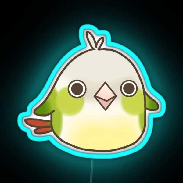 Cinnamon Green Cheek Conure Led Ver 1 RGB Neon Sign