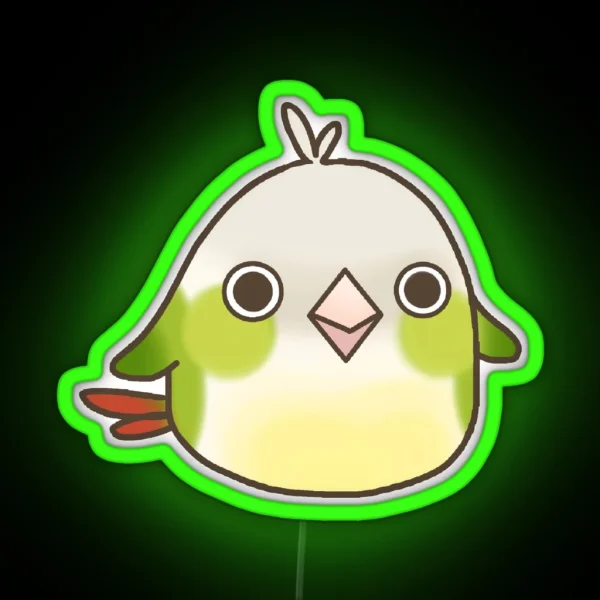 Cinnamon Green Cheek Conure Led Ver 1 RGB Neon Sign