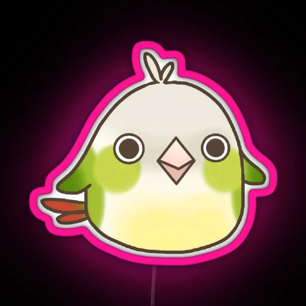 Cinnamon Green Cheek Conure Led Ver 1 RGB Neon Sign