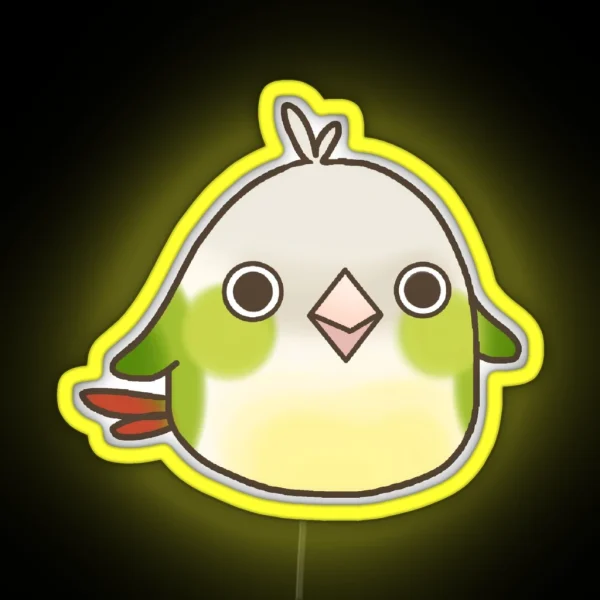 Cinnamon Green Cheek Conure Led Ver 1 RGB Neon Sign