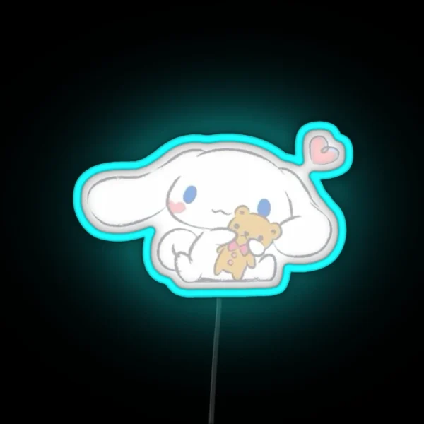 Cinnamoroll And Teddy Led RGB Neon Sign