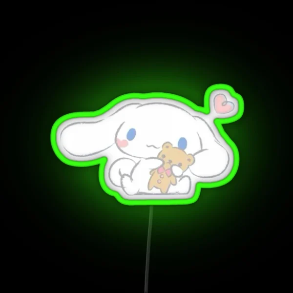 Cinnamoroll And Teddy Led RGB Neon Sign