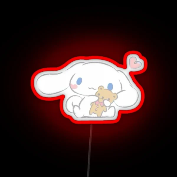 Cinnamoroll And Teddy Led RGB Neon Sign