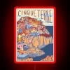 Colorful Italian Coastal Towns Inspired RGB Neon Sign Decoration Artwork