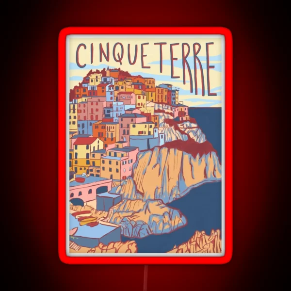 Cinque Terre Italy RGB Neon Sign