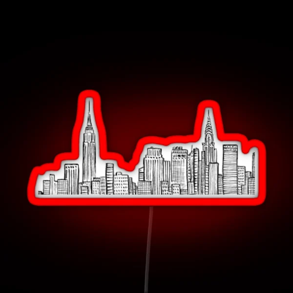 City Skyline RGB Neon Sign
