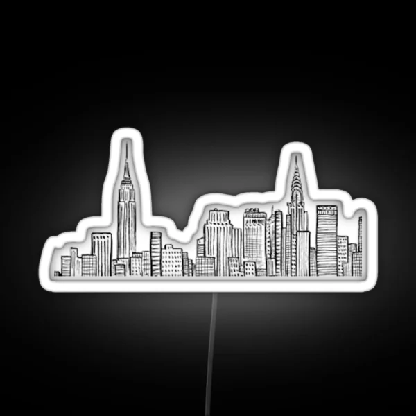 City Skyline RGB Neon Sign