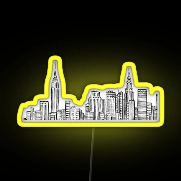 City Skyline RGB Neon Sign