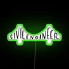 Unique Civil Engineer Inspired Bridge Neon Sign Home Decor Accents