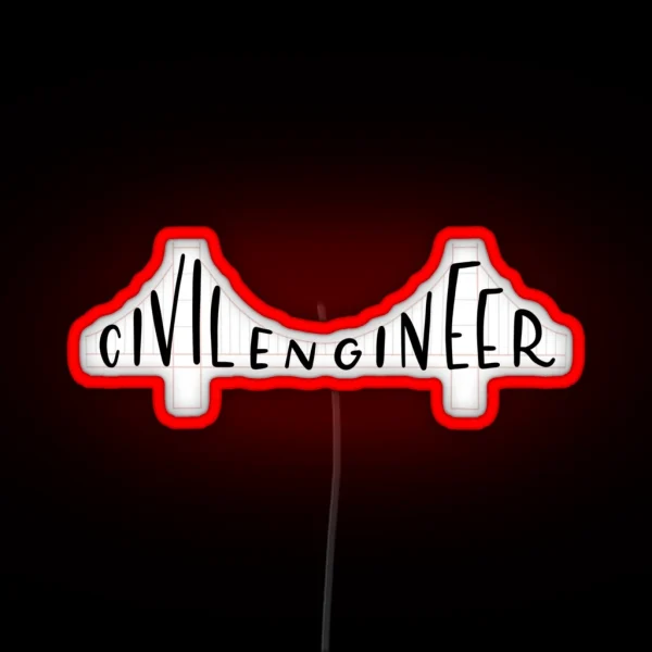 Civil Engineer Bridge RGB Neon Sign