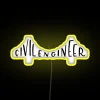High Visibility LED Sign for Civil Engineers and Bridge Inspectors