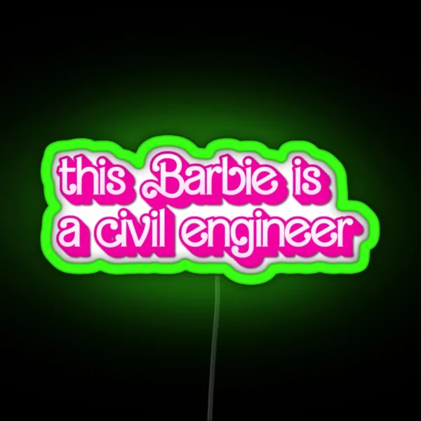 Civil Engineer RGB Neon Sign