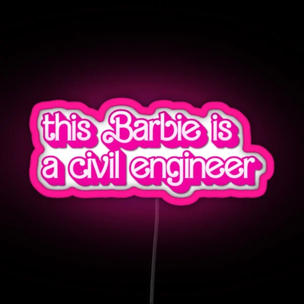 Civil Engineer RGB Neon Sign