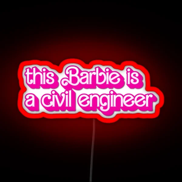 Civil Engineer RGB Neon Sign