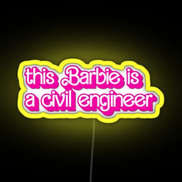 Civil Engineer RGB Neon Sign