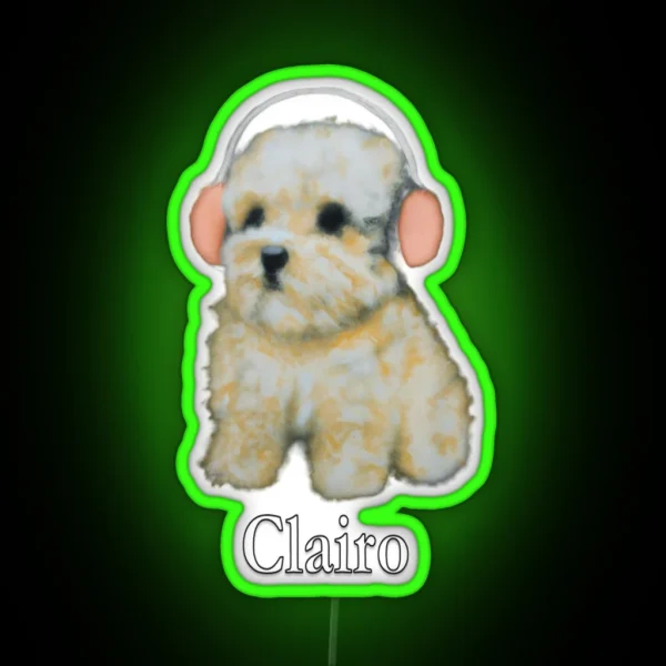 Clairo Dog RGB Neon Sign
