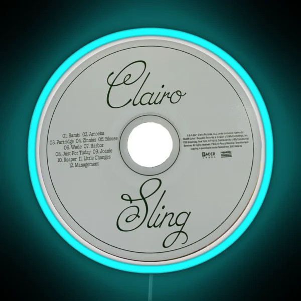 Clairo Sling Album Cd RGB Neon Sign