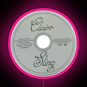 Clairo Sling Album Cd RGB Neon Sign