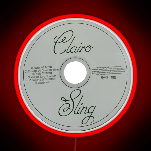Clairo Sling Album Cd RGB Neon Sign