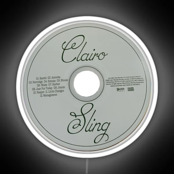 Clairo Sling Album Cd RGB Neon Sign