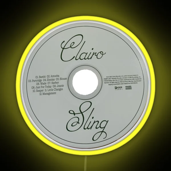 Clairo Sling Album Cd RGB Neon Sign