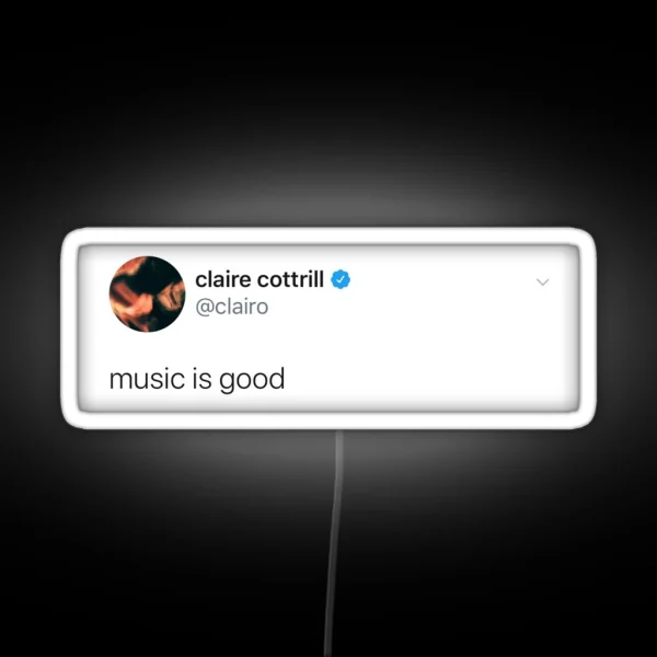 Clairo Tweet RGB Neon Sign