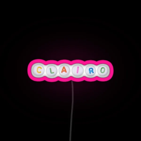 Clario Letter Bead Style RGB Neon Sign