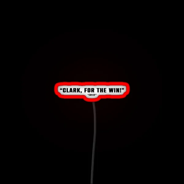 Clark For The Win 1 2 23 Caitlin Clark Announcer Call RGB Neon Sign
