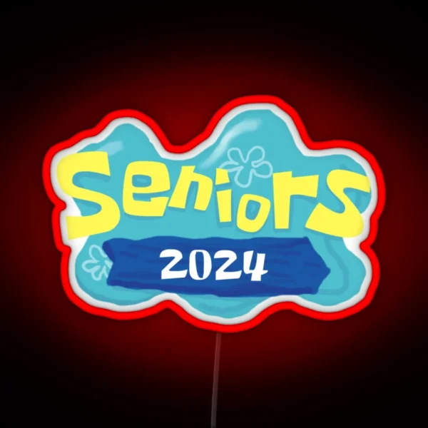Class Of 2024 Spongebob Seniors RGB Neon Sign
