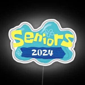 Class Of 2024 Spongebob Seniors RGB Neon Sign