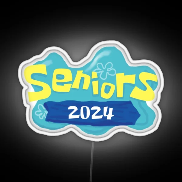 Class Of 2024 Spongebob Seniors RGB Neon Sign