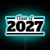 Personalized RGB Neon Wall Sign for Class of 2027 Graduates