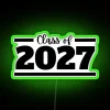 Add personalized neon style with customizable Class of 2027 Sign