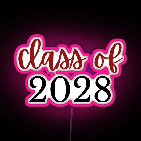 Class Of 2028 RGB Neon Sign