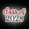 Customizable Graduation Sign for the Class of 2028 in Colorful Neon