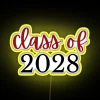 RGB Neon Sign Personalized Class of 2028 Commemorative Graduation Gift