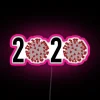 Graduation celebration decor with vibrant 2020 RGB neon sign lights
