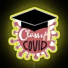 Colorful COVID class graduation neon sign with RGB LED lighting