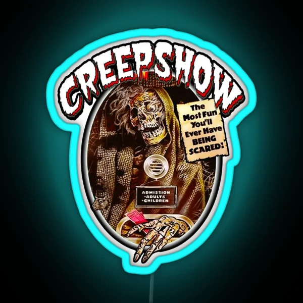 Classic 80s Horror Cartoons Creepshow RGB Neon Sign